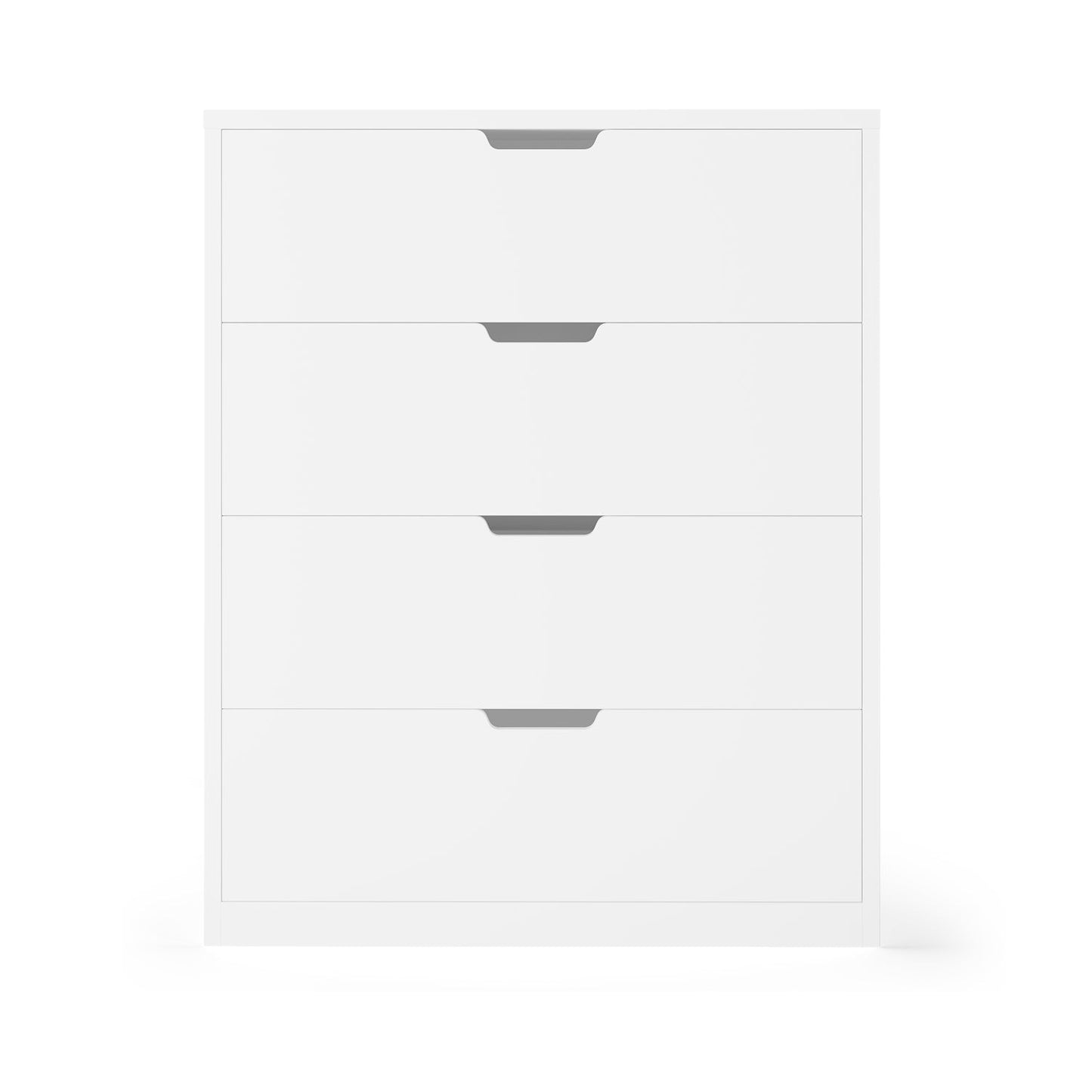 HAUOMS Dresser Creamy White 4 Drawers Dresser White