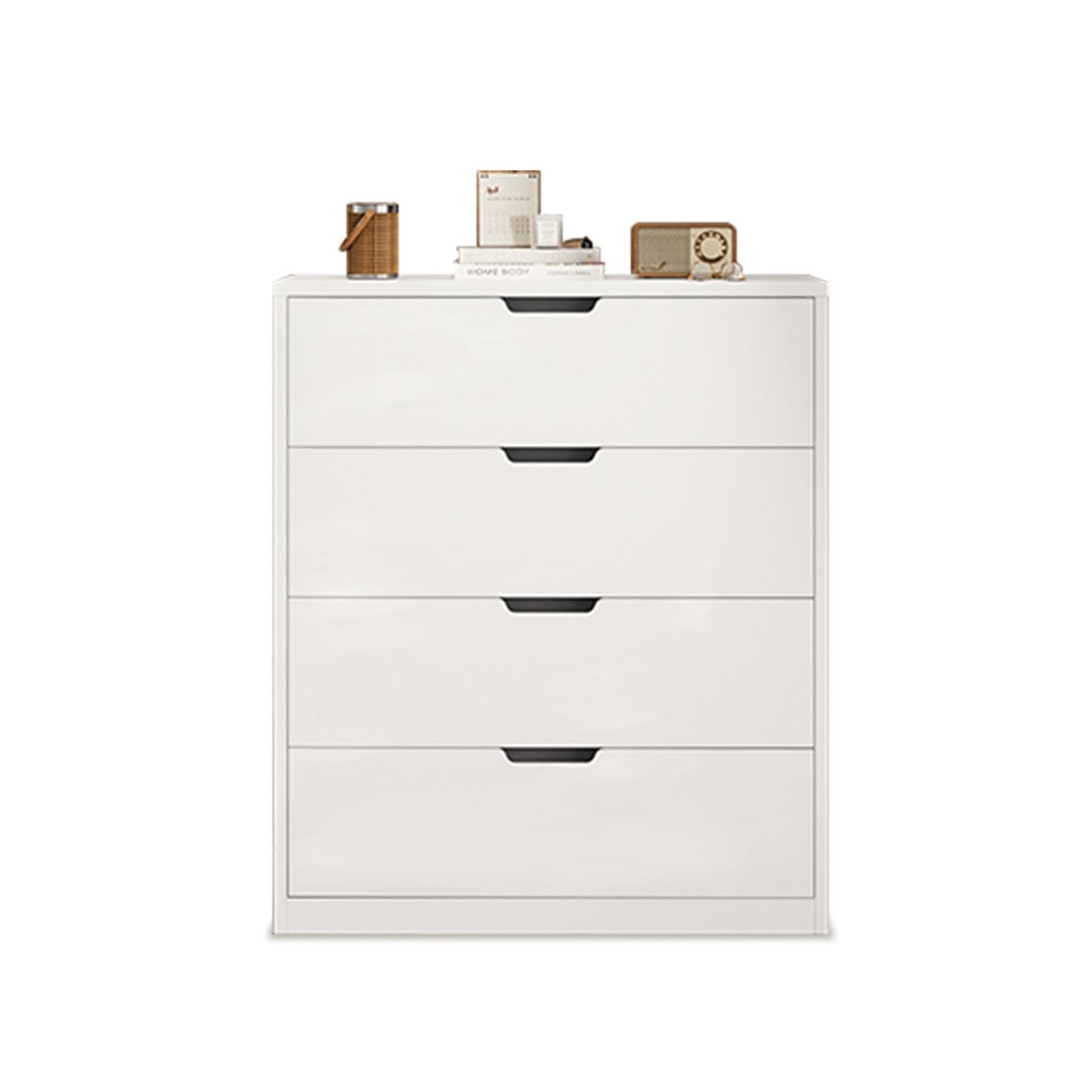 HAUOMS Dresser White 4 Drawers Dresser White