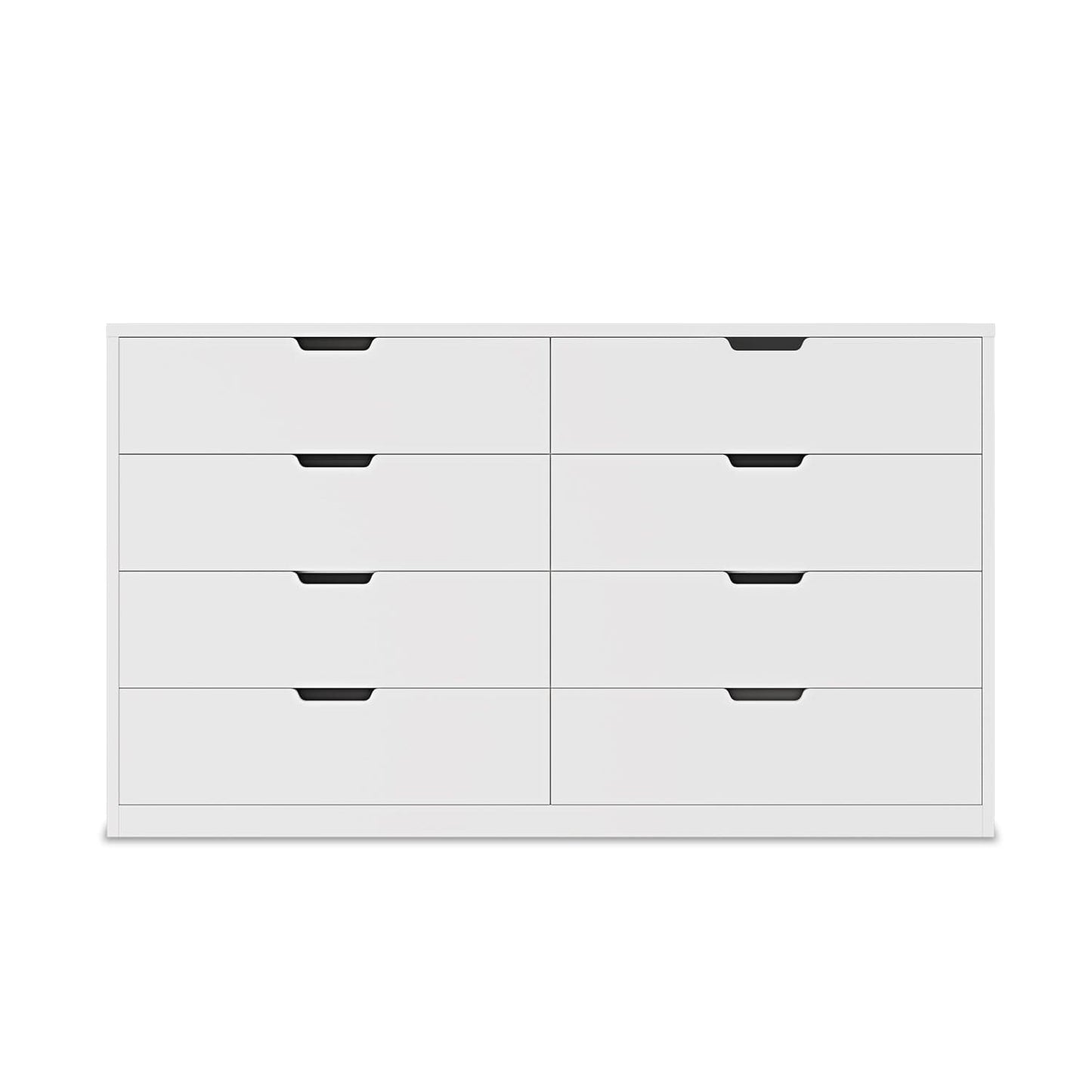 HAUOMS Dresser White 8 Drawers Dresser White