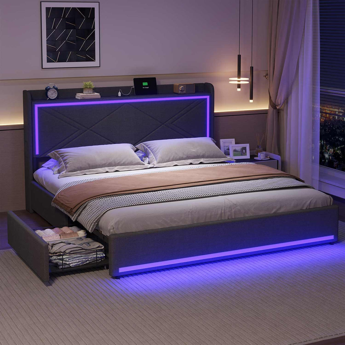 The LED Bed Frame