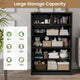 HAUOMS 43.3 Inch Tall Dresser with 6 Drawer Modern Chest of Drawers for Bedroom Living Room Entryway Hallway