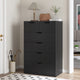 HAUOMS 43.3 Inch Tall Dresser with 6 Drawer Modern Chest of Drawers for Bedroom Living Room Entryway Hallway
