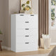 HAUOMS 43.3 Inch Tall Dresser with 6 Drawer Modern Chest of Drawers for Bedroom Living Room Entryway Hallway