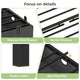HAUOMS Twin Size Bed Frame with 2 Large Storage Drawers Platform Bed with Heavy Metal Slats No Box Spring Needed