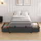 HAUOMS Twin Size Bed Frame with 2 Large Storage Drawers Platform Bed with Heavy Metal Slats No Box Spring Needed
