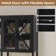 HAUOMS Corner Bookshelf with 6 Tier Convertible Bookshelf and 6 Fabric Drawers for Home Office Living Room