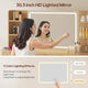 HAUOMS 51.2 Inch Makeup Vanity Desk with Mirror and Lights 5 Drawer Fluted Vanity with Power Strip 6 Shelves and 2 Cabinet