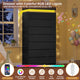 HAUOMS 60.4 Inch Tall Dresser with 7 Drawers and LED Lights Modern Chest of Drawers for Living Room Bedroom