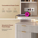 HAUOMS 51.2 Inch Makeup Vanity Desk with Mirror and Lights 5 Drawer Fluted Vanity with Power Strip 6 Shelves and 2 Cabinet