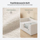 HAUOMS Twin Floor Bed with Slats and High Rails Upholstered  2-in-1 Beds with Teddy Boucle Curve Round Frame for Girls and Boys