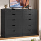 HAUOMS 43.3 Inch Tall Dresser with 5 Drawer Modern Chest for Bedroom Living Room Entryway Hallway