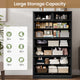 HAUOMS 59.1 Inch Tall Dresser with 8 Drawer Modern Chest for Bedroom Bedroom Living Room Entryway