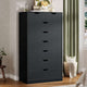 HAUOMS 59.1 Inch Tall Dresser with 8 Drawer Modern Chest for Bedroom Bedroom Living Room Entryway