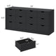 HAUOMS 31.5 Inch Tall Dresser with 12 Drawer Long Modern Dressers for Bedroom Living Room Hallway