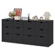 HAUOMS 31.5 Inch Tall Dresser with 12 Drawer Long Modern Dressers for Bedroom Living Room Hallway