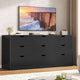 HAUOMS 63 Inch Wide Dresser with 9 Drawer  Long Modern Dressers for Bedroom Living Room Hallway
