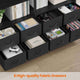 HAUOMS Bookshelf with 8 Fabric Drawers  Industrial Book Shelf 7-Tier Bookcase with Baffles Shelves for Living Room Home Office