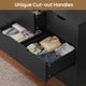 HAUOMS 31.5 Inch Tall Dresser with 12 Drawer Long Modern Dressers for Bedroom Living Room Hallway