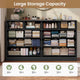 HAUOMS 35.1 Inch Tall Dresser with 10 Drawer Modern Large Chest for Bedroom Living Room Entryway