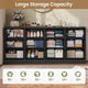 HAUOMS 31.5 Inch Tall Dresser with 12 Drawer Long Modern Dressers for Bedroom Living Room Hallway