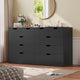 HAUOMS 35.1 Inch Tall Dresser with 10 Drawer Modern Large Chest for Bedroom Living Room Entryway