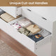 HAUOMS 35.1 Inch Tall Dresser with 10 Drawer Modern Large Chest for Bedroom Living Room Entryway