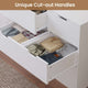 HAUOMS 31.5 Inch Tall Dresser with 12 Drawer Long Modern Dressers for Bedroom Living Room Hallway