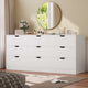 HAUOMS 63 Inch Wide Dresser with 9 Drawer  Long Modern Dressers for Bedroom Living Room Hallway