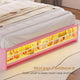 HAUOMS Full Size Bed Frame with 4 Drawers and LED Lights Princess Velvet Upholstered Platform Bed Headboard with Charging Station and Guardrail for Girls