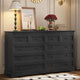 HAUOMS 55.1 inch wide Dresser With 10 Storage Drawers for Bedroom and living room