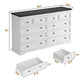 HAUOMS 55.1 inch wide Dresser With 10 Storage Drawers for Bedroom and living room