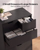 HAUOMS 43.3 Inch Tall Dresser with 6 Drawer Modern Chest for Living Room Bedroom Hallway