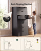 HAUOMS 58.7 Inch Tall Dresser with 8 Drawer Modern Chest of Drawers for Bedroom Living Room Entryway