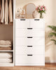 HAUOMS 43.3 Inch Tall Dresser with 6 Drawer Modern Chest for Living Room Bedroom Hallway