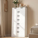 HAUOMS 58.7 Inch Tall Dresser with 8 Drawer Modern Chest of Drawers for Bedroom Living Room Entryway