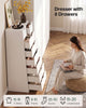 HAUOMS 58.7 Inch Tall Dresser with 8 Drawer Modern Chest of Drawers for Bedroom Living Room Entryway