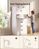HAUOMS 58.7 Inch Tall Dresser with 8 Drawer Modern Chest of Drawers for Bedroom Living Room Entryway