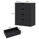 HAUOMS 31.5 Inch Tall Dresser with 4 Drawers Modern Chest for Bedroom Living Room Entryway Hallway