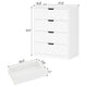 HAUOMS 31.5 Inch Tall Dresser with 4 Drawers Modern Chest for Bedroom Living Room Entryway Hallway