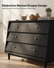 HAUOMS 47.2 inch Wide Dresser With 6 Drawers Modern Storage Chest for Bedroom Living Room and Hallway