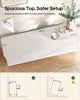 HAUOMS 47.3 Inch Wide Dresser with 6 Drawers and RGB LED Lights Modern Layered Panel Storage Chest for Bedroom Hallway