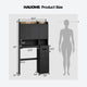 HAUOMS Over Toilet Storage Cabinet with Doors 2-in-1 Separatable Tall Narrow Cabinet 7-Tier Bathroom Storage Cabinet with Adjustable Shelf