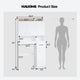 HAUOMS Over Toilet Storage Cabinet with Doors 2-in-1 Separatable Tall Narrow Cabinet 7-Tier Bathroom Storage Cabinet with Adjustable Shelf