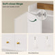 HAUOMS Over Toilet Storage Cabinet with Doors 2-in-1 Separatable Tall Narrow Cabinet 7-Tier Bathroom Storage Cabinet with Adjustable Shelf