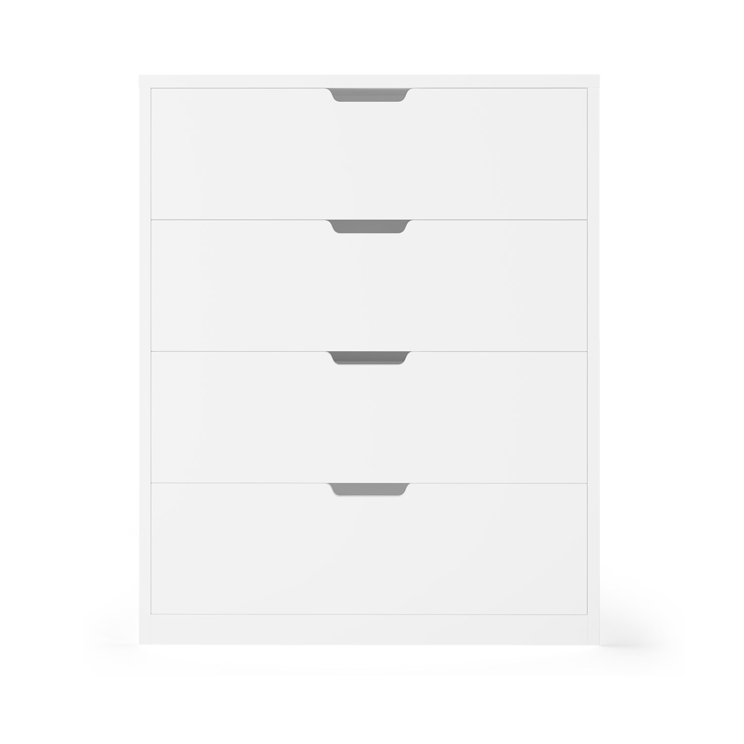 HAUOMS Dresser Creamy White 4 Drawers Dresser White