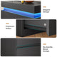 HAUOMS Dresser HAUOMS 44.9" Tall Dresser with 5 Drawers and LED Light Modern Chest of Drawers for Bedroom Living Room Entryway Hallway