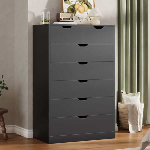 HAUOMS Dresser HAUOMS 51.2" Tall Dresser with 7 Drawer Modern Chest of Drawers for Bedroom Living Room