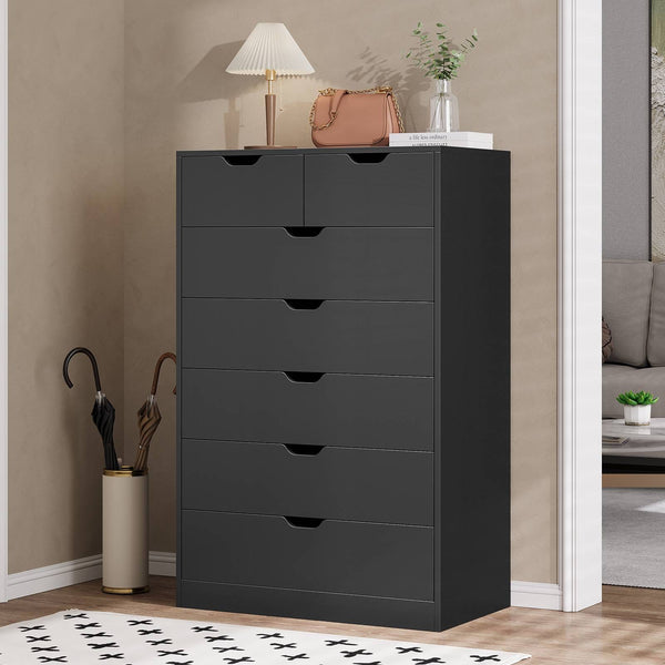 HAUOMS Dresser HAUOMS 51.2" Tall Dresser with 7 Drawer Modern Chest of Drawers for Bedroom Living Room