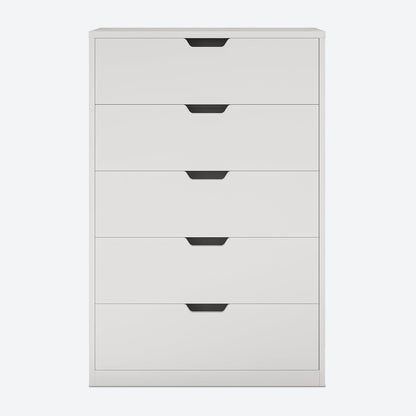 HAUOMS Dresser Tall 5 Drawer Dresser White