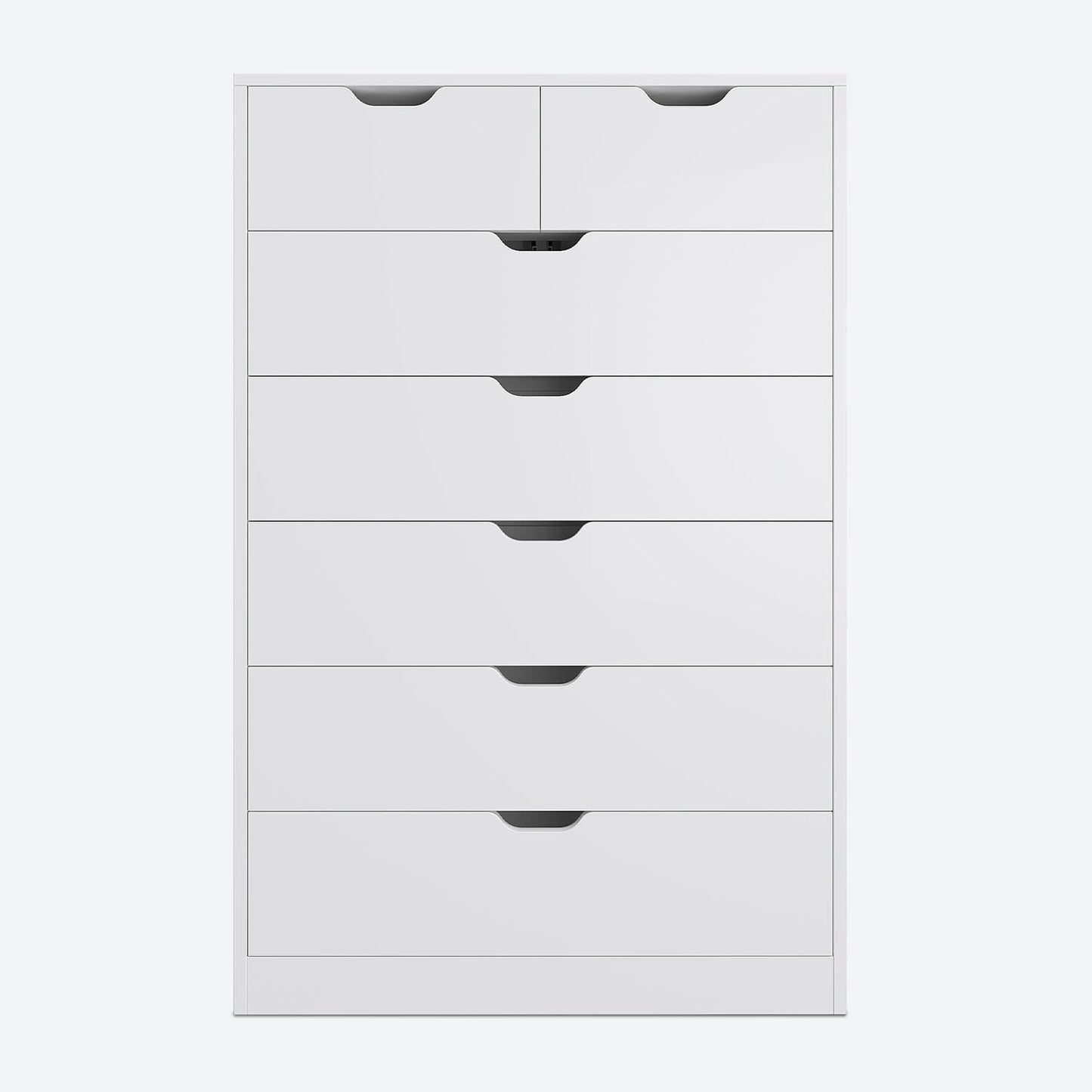 HAUOMS Dresser Tall 7 Drawer Dresser White